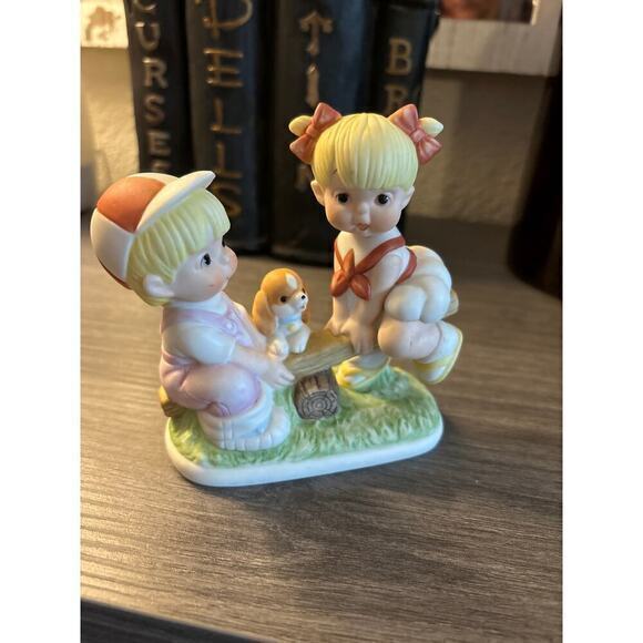 Loran and Lee Teeter Totter American Heirloom Porcelain - Picture 1 of 4